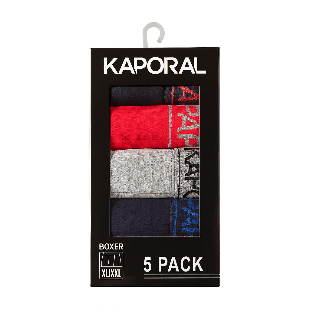 Kaporal – Lot de 5 Boxers Homme | Confort, Style et Qualité