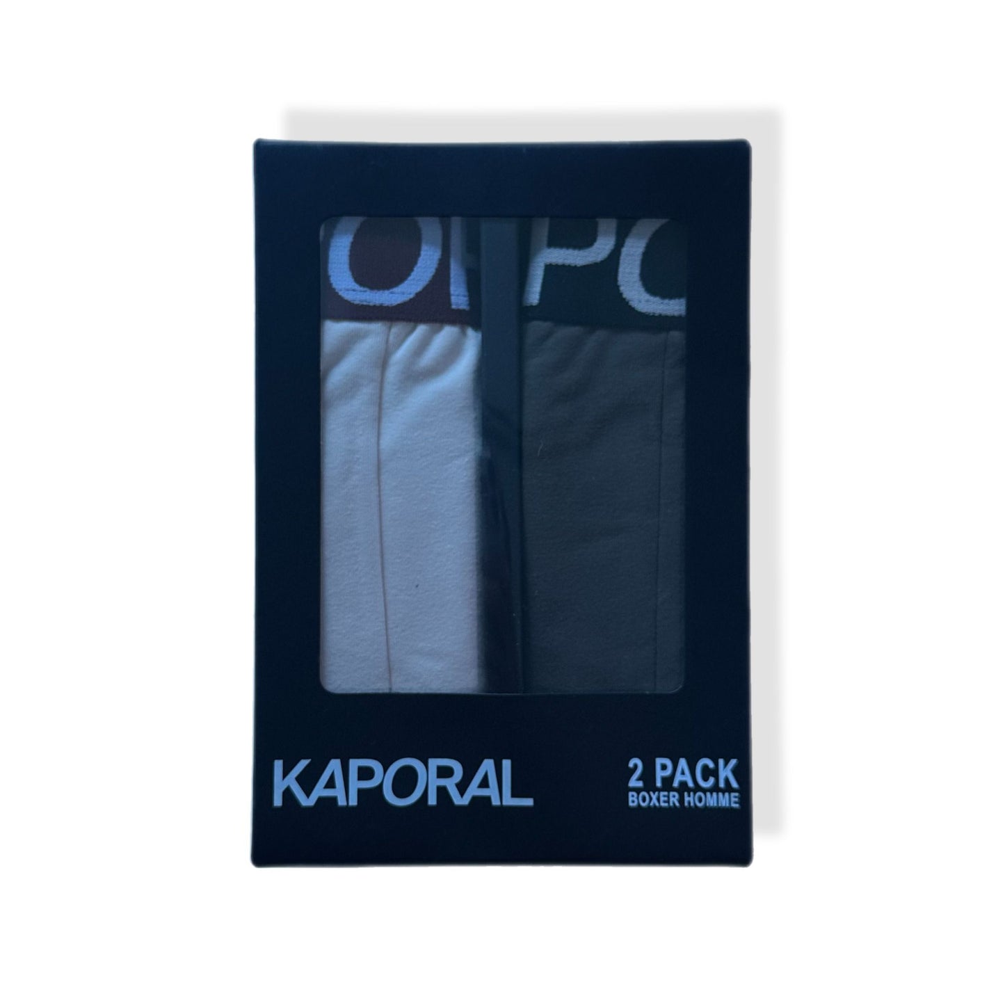 Boxer homme Kaporal x2 – Lot coton stretch – Confort & style – khaki & beige