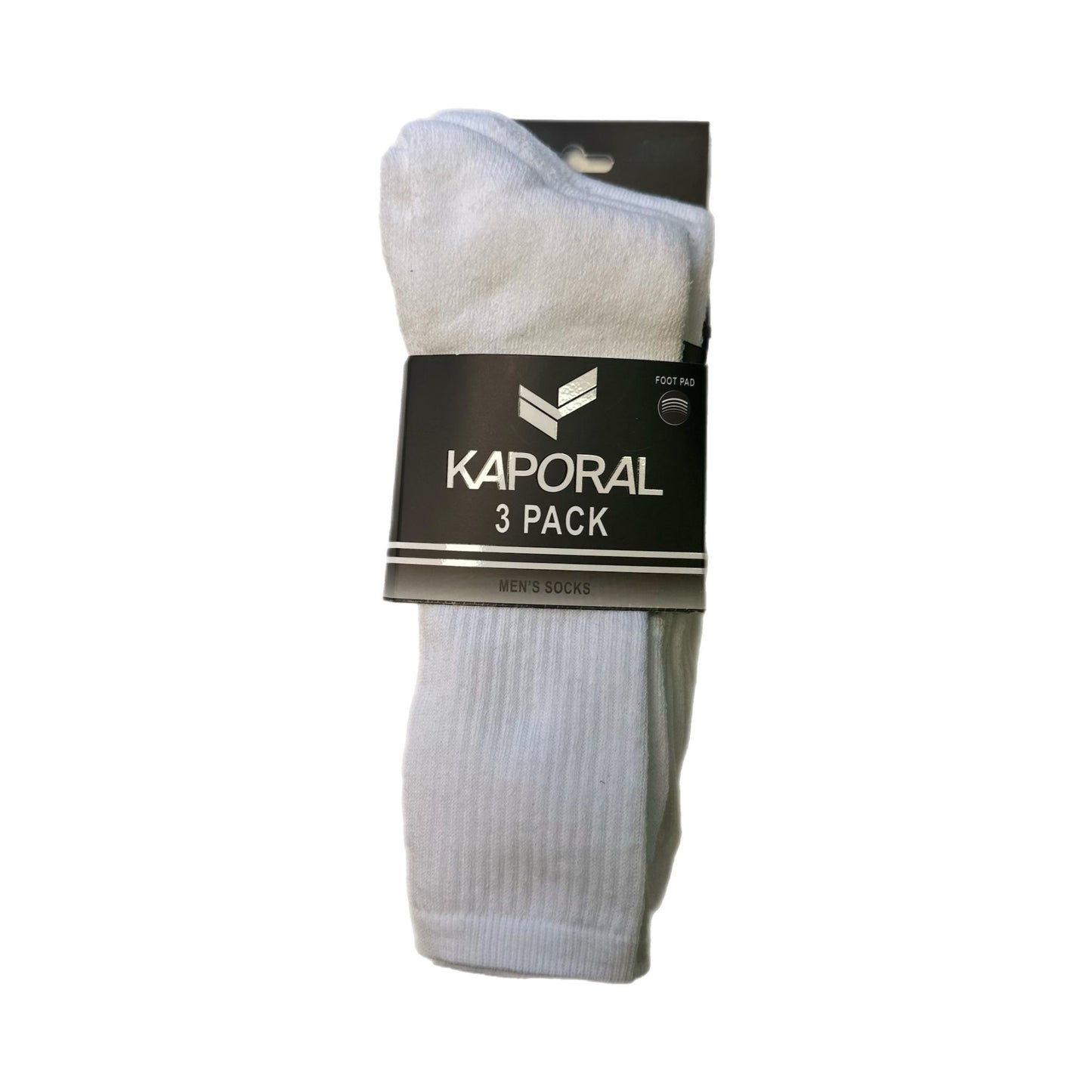 Chaussettes homme Kaporal x3 – Blanches – Coton stretch – Confort quotidien