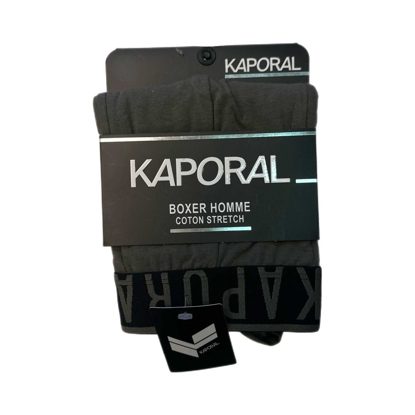 Boxer homme Kaporal – Coton stretch – Ceinture noire logo – Confort quotidien