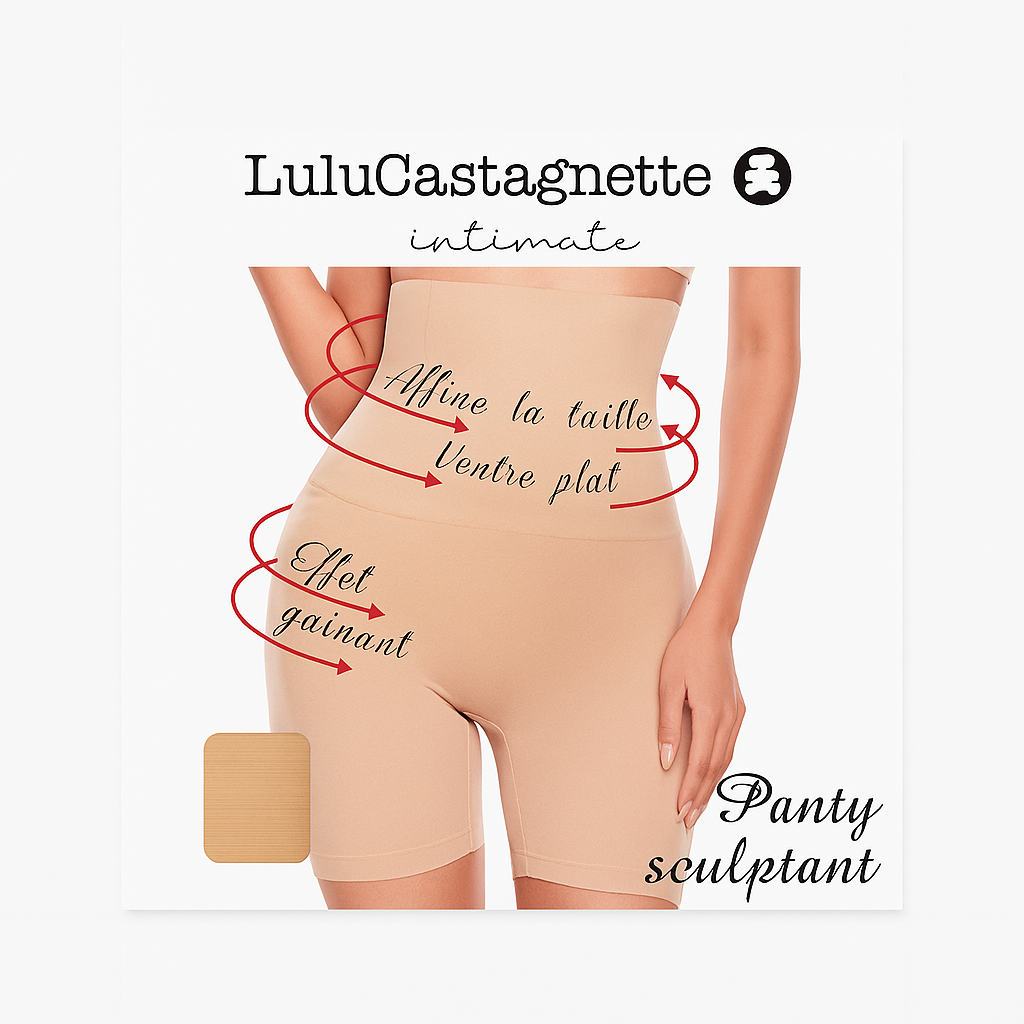 LuluCastagnette – Panty Sculptant Femme | Effet Gainant & Ventre Plat