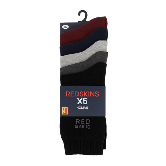 Redskins – Lot de 5 Paires de Chaussettes Homme | Confort & Style Quotidien