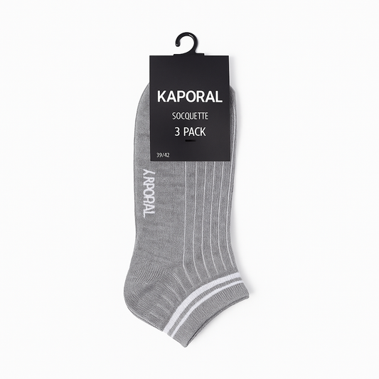 Kaporal – Lot de 3 Paires de Socquettes Homme | Confort & Style Quotidien