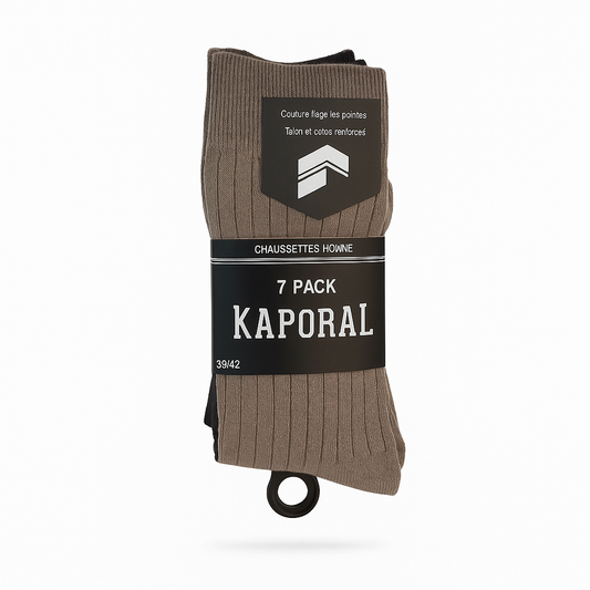 Kaporal – Lot de 7 Paires de Chaussettes Homme | Confort & Résistance Quotidienne
