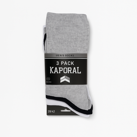 Kaporal – Lot de 3 Paires de Chaussettes Homme | Confort & Style Quotidien