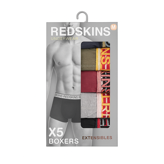Redskins – Lot de 5 Boxers Homme | Confort & Style Extensible