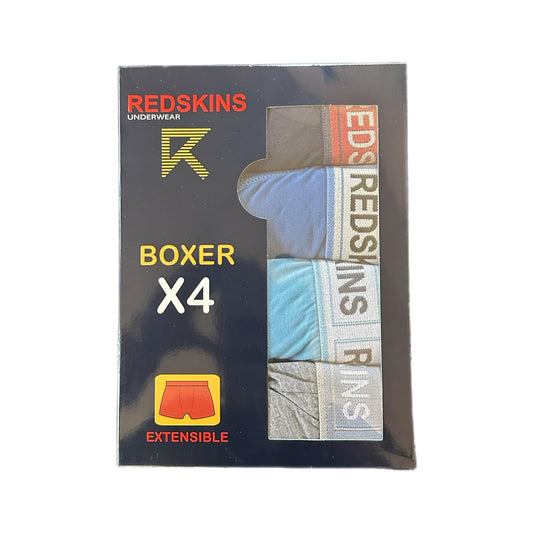 Lot de 4 boxers homme REDSKINS – Coton extensible