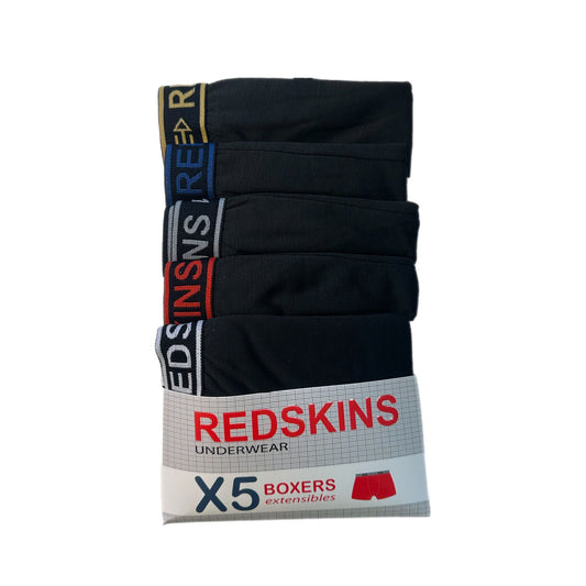 Lot de 5 boxers homme REDSKINS – Coton extensible