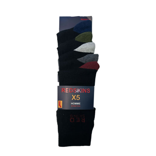 Chaussettes homme Redskins x5 – Stretch – Pack multicolore – Confort & style